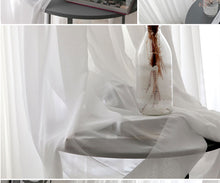 Load image into Gallery viewer, White Tulle Chiffon Curtain - thedecoratives.com