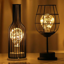 Load image into Gallery viewer, LED Wine-Bottle Desk Lamp - thedecoratives.com