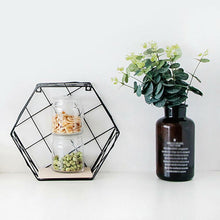 Load image into Gallery viewer, Hexagon Grid Wall Decoration Shelf - thedecoratives.com