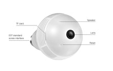 Load image into Gallery viewer, LED Light 960P Wireless Home Security CCTV Fisheye Bulb - thedecoratives.com