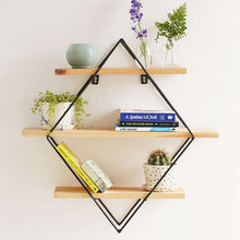 Load image into Gallery viewer, Wooden Retro Wall Shelf - thedecoratives.com
