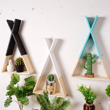 Load image into Gallery viewer, Triangle Wooden Shelf - thedecoratives.com