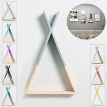 Load image into Gallery viewer, Triangle Wooden Shelf - thedecoratives.com