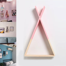 Load image into Gallery viewer, Triangle Wooden Shelf - thedecoratives.com