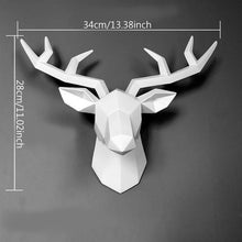 Load image into Gallery viewer, 3D Deer Head Sculpture Statue - thedecoratives.com