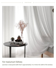 Load image into Gallery viewer, White Tulle Chiffon Curtain - thedecoratives.com
