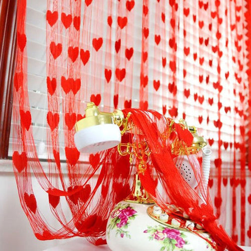 Romantic Heart Design Curtain - thedecoratives.com