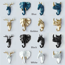 Load image into Gallery viewer, Room Decor Animal Head Resin Hanger - thedecoratives.com
