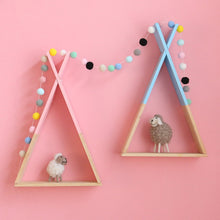 Load image into Gallery viewer, Triangle Wooden Shelf - thedecoratives.com
