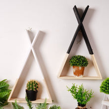 Load image into Gallery viewer, Triangle Wooden Shelf - thedecoratives.com
