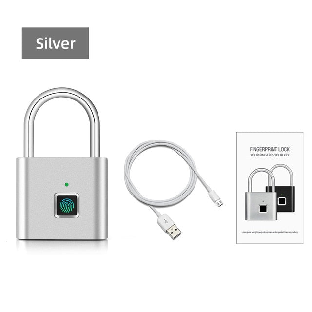 Fingerprint Smart Pad Lock - thedecoratives.com