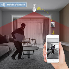 Load image into Gallery viewer, LED Light 960P Wireless Home Security CCTV Fisheye Bulb - thedecoratives.com
