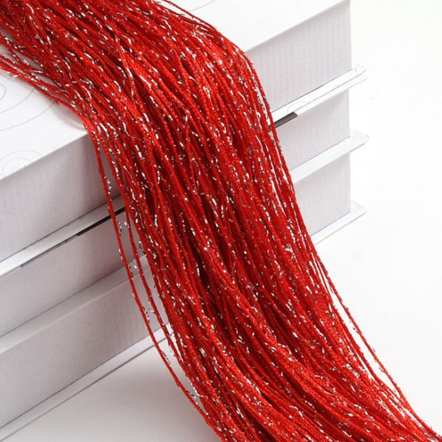 Luxury Crystal Shiny Tassel Curtain - thedecoratives.com